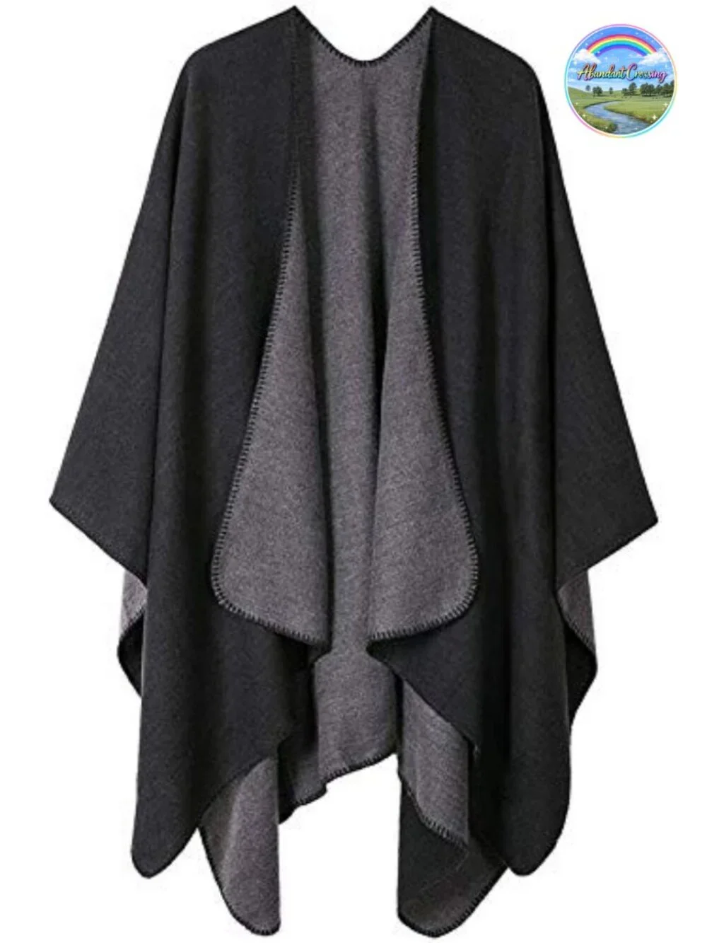 Women's Open Front Poncho Cape Oversized Cardigan Sweater Shawl Wrap